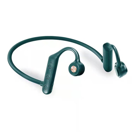 K79 Sports Earphones Bone Conduction Wireless Bluetooth-compatible Earbuds Waterproof Headset Green