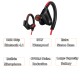 K98 Sports headset Sports Waterproof Wireless Bluetooth Stereo Headphones Headset Earphone red