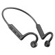 Ks-19 Bone Conduction Earphones Bluetooth Hanging Neck Headphones Sports Waterproof Earbud Black