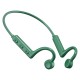 Ks-19 Bone Conduction Earphones Bluetooth Hanging Neck Headphones Sports Waterproof Earbud Green