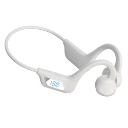 Ly1 Wireless Headset Bone Conduction Bluetooth 5.2 Noise Reduction Headphones Sports Earphone White