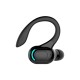 M-f8 Bluetooth-compatible 5.2 Wireless  Headphones Mini Business Ear-hook Type Hifi Subwoofer Noise Cancelling Sports Gaming Earbuds black green