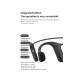 Md04 Bone  Conduction Headphones Bluetooth  5.0 Music Call  Function Earphone Waterproof Headset black