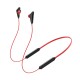 Neck Hanging Headset Bluetooth 5.0 Magnetic Charging Large Battery Sports Earplugs Noise Reduction Red