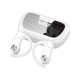 Q2s Wireless Bluetooth Headset Digital Display Ear-mounted Binaural Waterproof Sports Earphones White