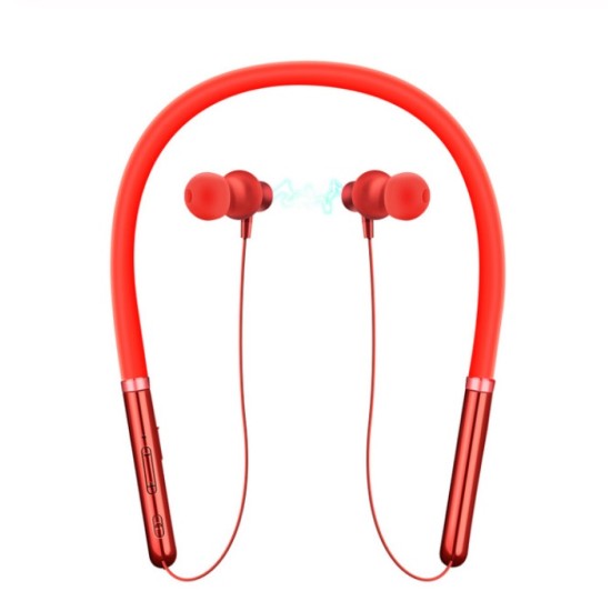 Q30 Wireless Headset Bluetooth 5.0 CSR Chip Low Power Stereo Sound Sports Neckband In-ear Earphone red