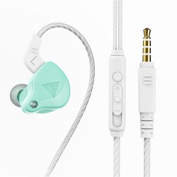 Qkz Ak6-x Sports Headphone In-ear Wire-controlled Headset with Microphone Hifi Bass Music Gaming Earphone Green