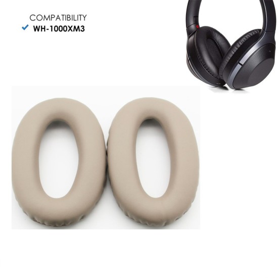 Replacement Earpads Memory Foam Ear Pads for Sony Wh-1000xm3 Headphone Black