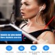 Sport Bluetooth-compatible  Stereo  Earbuds With Mic S6 Neck-mounted Wireless Earphone Music Headset Compatible For Iphone Samsung Xiaomi White_OPP bag (earphone + charging cable + manual