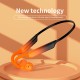 Sports Bluetooth Headset Ear-mounted Bone Conduction Noise Cancelling Headphones K10 Orange Gradient