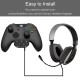 Stereo Headset  Adapter Headphone Speakers Low Latency Voice Control Sound Enhancer Headset Conversion Head 3.5mm Headphone Jack black