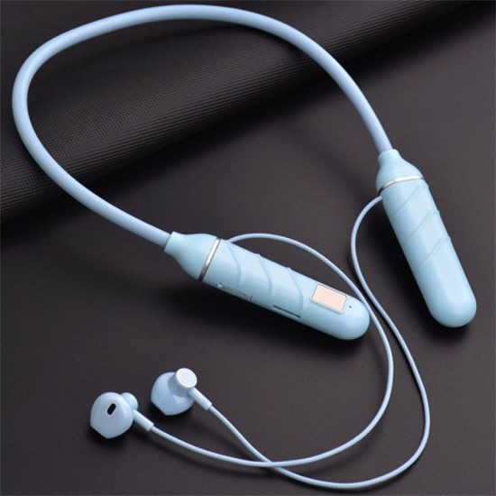 True Wireless Bluetooth Headset Neckband Headphones Stereo Binaural Sports Earphones Bt22 Black