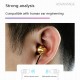 Universal Type-c Wired Earphone In-ear Noise Reduction Wire-controlled Tuning 3.5mm Phone Headset rose gold