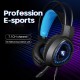 V1000 Headset Heavy Bass Internet Cafe E-sports Game Headphones Luminous 7.1 Channel USB/3.5MM Headset red_7.1 USB interface