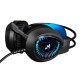 V1000 Headset Heavy Bass Internet Cafe E-sports Game Headphones Luminous 7.1 Channel USB/3.5MM Headset blue_3.5+USB interface