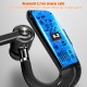 V16 Bluetooth-compatible Headset Voice Answering Dual Microphone Battery Digital Display V9 Left And Right Ear Rotating Models blue