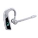 V16 Bluetooth-compatible Headset Voice Answering Dual Microphone Battery Digital Display V9 Left And Right Ear Rotating Models White