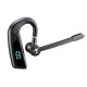 V16 Bluetooth-compatible Headset Voice Answering Dual Microphone Battery Digital Display V9 Left And Right Ear Rotating Models black