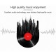 Wire-controlled Headset with Microphone In-line Subwoofer Music Earbuds Hands-free Calling Ergonomic Headphone Grey