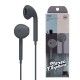 Wire-controlled Headset with Microphone In-line Subwoofer Music Earbuds Hands-free Calling Ergonomic Headphone Grey