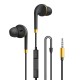 Wired Headphones Bass In-ear Sport Music Gaming Headset Earbuds for iPhone Oppo Xiaomi Vivo Universal Black