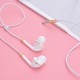 Wired Headphones Bass In-ear Sport Music Gaming Headset Earbuds for iPhone Oppo Xiaomi Vivo Universal Pink