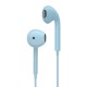 Wired Headphones with Microphone Hands-free Calls Subwoofer Music Earplugs Earphones Blue