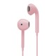 Wired Headphones with Microphone Hands-free Calls Subwoofer Music Earplugs Earphones Pink