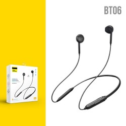 Wireless Bluetooth 5.0 Sports Headset Stereo Heavy Bass Hanging Neck Bluetooth Headset Black