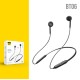 Wireless Bluetooth 5.0 Sports Headset Stereo Heavy Bass Hanging Neck Bluetooth Headset Black