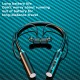 Wireless Bluetooth 5.2 Headphones Hanging Neck Stereo Noise Cancelling Universal Sports Headset with Microphone Blue