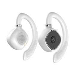 Wireless Bluetooth 5.3 Earphones Hi-fi Stereo Bass Open Ear Tws Earbuds Noise Cancelling Gaming Headset White