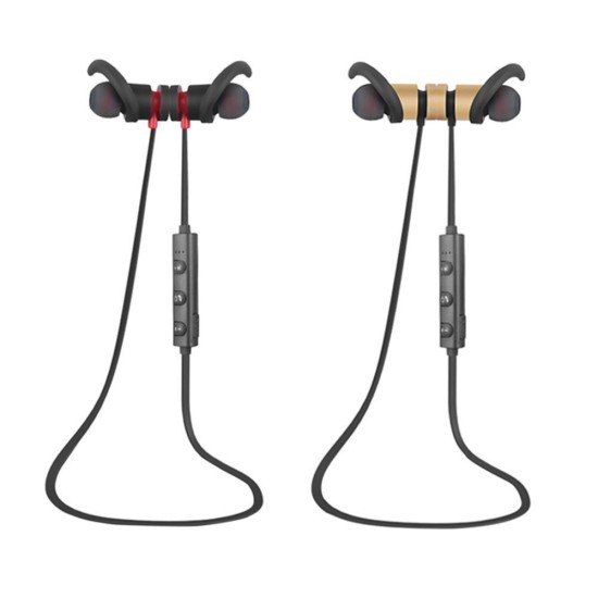 Wireless Bluetooth Earphone Magnetic Headphone Waterproof Sports Stereo Headset black