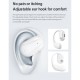 Wireless Bluetooth-compatible Headphones Ear Hook Gaming Headset with Mic Ipx4 Waterproof Sports Earphones White