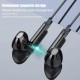 Wireless Bluetooth-compatible Headset Led Digital Display Stereo Sports Neck-mounted Earphone Black