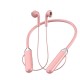 Wireless Bluetooth-compatible Headset Led Digital Display Stereo Sports Neck-mounted Earphone Pink