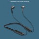 Wireless Headset Bluetooth 5.1 Hanging Neck Sports Headphones Stereo Noise Reduction Earphone Black