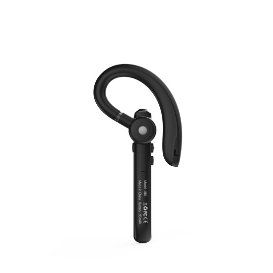 Wireless Headset Bluetooth Enc Noise Reduction Headphone Hanging Ear Sports Headset Black