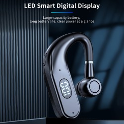 X5 Wireless Business Headset Single Ear Hook Led Digital Display Bluetooth 5.2 Earphone