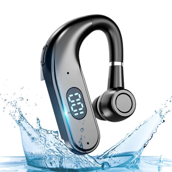 X5 Wireless Business Headset Single Ear Hook Led Digital Display Bluetooth 5.2 Earphone