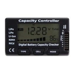 Cellmeter7 Digital Battery Capacity Checker Controller Tester for LiPo/LiFe/ Li-ion/NiMH/Nicd  black