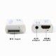 For Wii to HDMI Converter Full HD 1080P Wii to HDMI Wii2HDMI Converter 3.5mm Audio For PC HDTV Monitor Display white