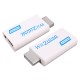 For Wii to HDMI Converter Full HD 1080P Wii to HDMI Wii2HDMI Converter 3.5mm Audio For PC HDTV Monitor Display white