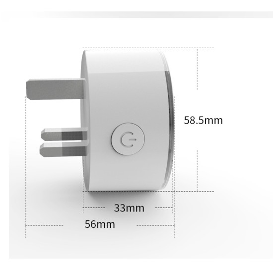 RGB Colors Change Wifi Intelligent Socket British Regulation British regulatory