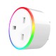 RGB Colors Change Wifi Intelligent Socket British Regulation British regulatory