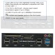 USB 3.0 Hub Multi-Function eSATA SATA Port Internal Card Reader PC Media Front Panel Audio for SD MS CF TF M2 MMC Memory Cards black