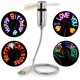 Usb Fan Led Rgb Light Programmable Fans Flexible Gooseneck Diy Message Mini Usb Cooling Cooler For Pc Laptop Notebook USB Programmable Fan