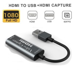 Video Capture Card Convenient Compact HDMI to USB 2.0 60fps Game Capture Card As shown