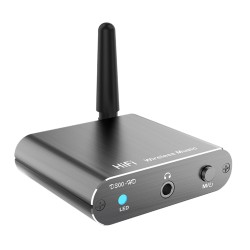 Wireless Bluetooth 5.2 Receiver Audio Adapter Fiber Coaxial Aux Converter Csr Low Latency Aptx H300 Black