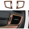 2pcs Air  Vent  Trims Side Wind Outlet Frame For 17-21 Honda Cr-v Peach Wood Grain Interior Decoration Original wood grain_2-piece set of large air outlet frame of instrument panel